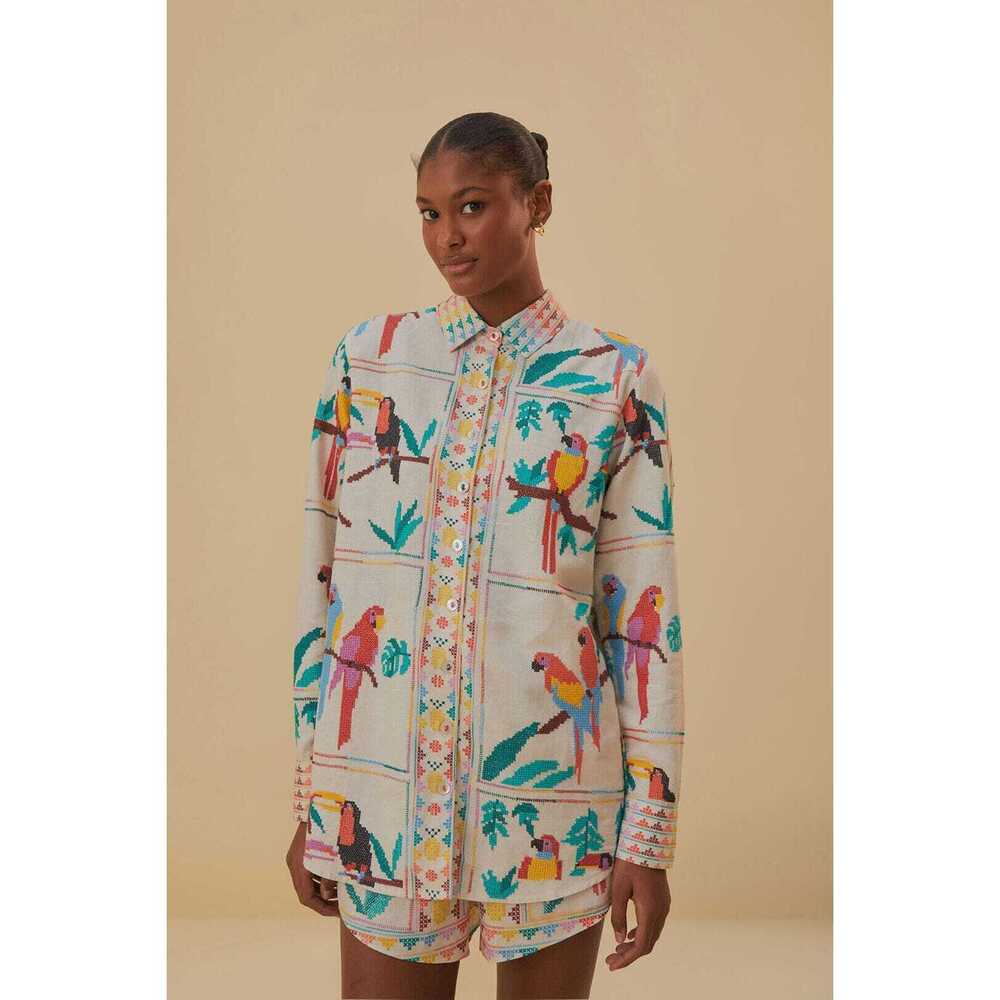 Tropical Stich Long Sleeve Shirt